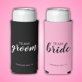 Team Groom Wedding Bachelor Party Seltzer Blikjeskoeler