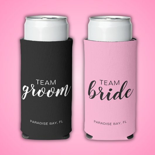 Team Groom Wedding Bachelor Party Seltzer Blikjeskoeler