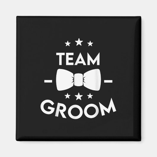Team Groom Wedding Party Gift Magneet (Voorkant)