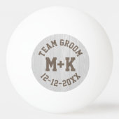 Team Groom Wedding Ping Pong Ball (Achterkant)