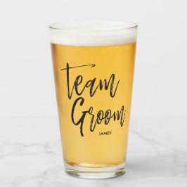 Team Groom | Zwarte stijl Glas