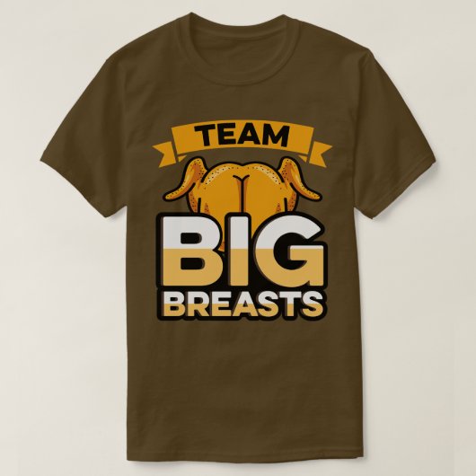 Team Grote Borsten Turkije Thanksgiving T-shirt (Design voorkant)