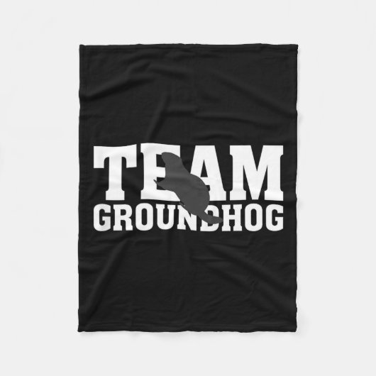 Team Groundhog Grappige Groundhog Day Tank Top Fleece Deken (Voorkant)