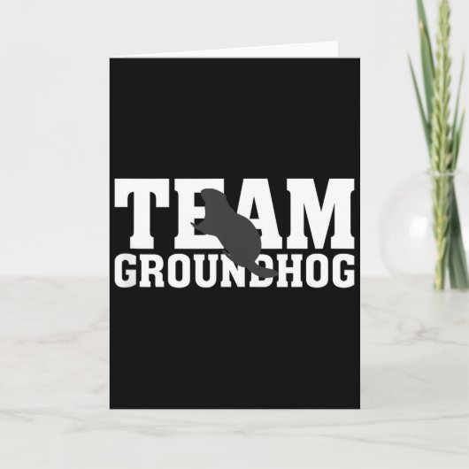 Team Groundhog Grappige Groundhog Day Tank Top  Kaart (Voorkant)