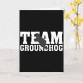 Team Groundhog Grappige Groundhog Day Tank Top  Kaart (Gele Bloem)