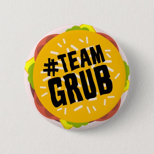 "#TEAM GRUB"-toets Ronde Button 5,7 Cm (Voorkant)