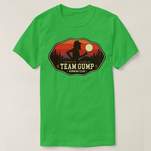 Team Gump Running Club T-shirt (Design voorkant)