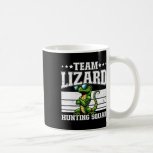 Team Hagedis Jacht Squad Grappige Retro Gecko Hage Koffiemok