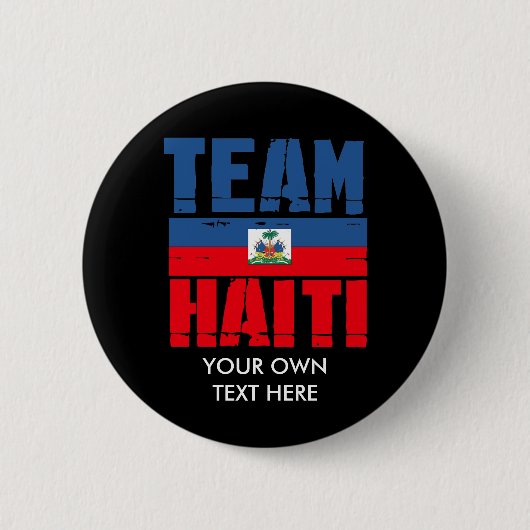 TEAM HAÏTI RONDE BUTTON 5,7 CM (Voorkant)