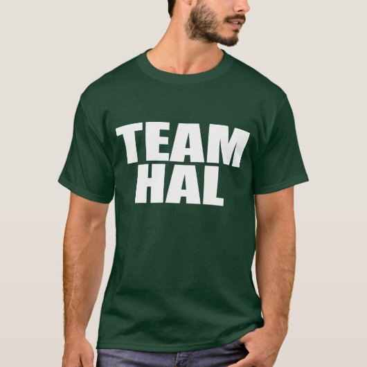 Team Hal (groen) T-shirt (Voorkant)