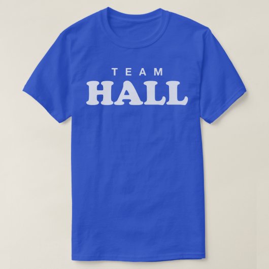 Team Hall Gepersonaliseerde Achternaam Bruid Bruid T-shirt (Design voorkant)