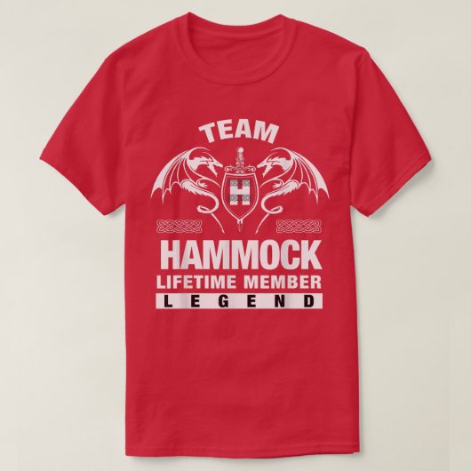 Team HAMMOCK Lifetime Member Gifts T-shirt (Design voorkant)