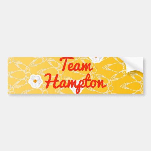 Team Hampton Bumpersticker (Voorkant)