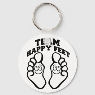 Team Happy Feet Sleutelhanger