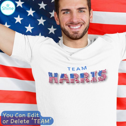 TEAM HARRIS Kamala Harris Supporter Ballon Brief T-shirt