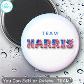 TEAM HARRIS Kamala Harris USA Vlag Ballon Letters Magneet