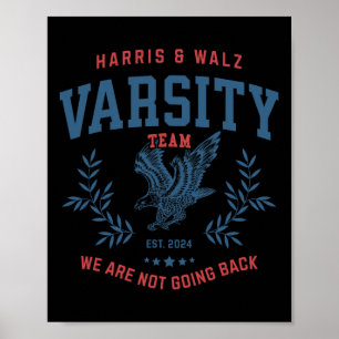 Team Harris Walz 2024 Verkiezing Kamala Tim Waltz Poster