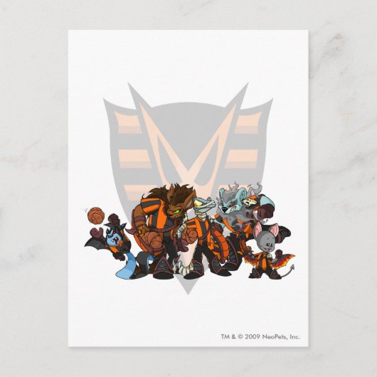 Team Haunted Bossen Group Briefkaart (Voorkant)