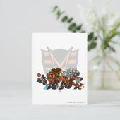 Team Haunted Bossen Group Briefkaart (Staand voorkant)