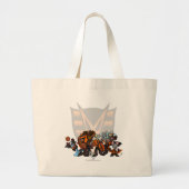 Team Haunted Bossen Group Grote Tote Bag (Voorkant)