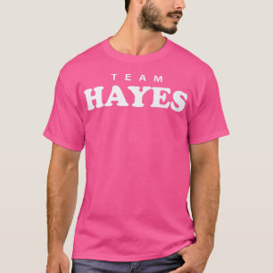 Team Hayes Persoonlijke familienaam Bride Groom T-shirt