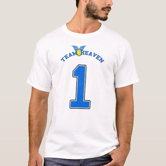 Team Heaven's "Holy 1" Football T-shirt (Voorkant)