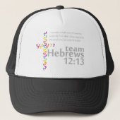 Team Hebrews 12:13 Trucker Pet (Voorkant)