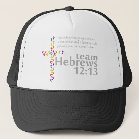 Team Hebrews 12:13 Trucker Pet (Voorkant)
