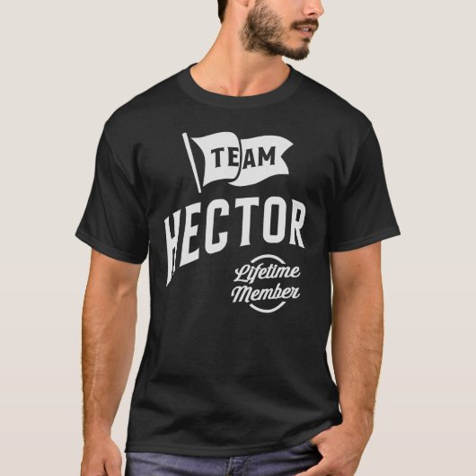 Team Hector Lifetime Member Naam Hector T-shirt (Voorkant)
