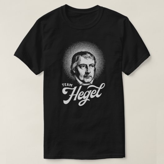 Team Hegel Philosophy Retro Design T-shirt (Design voorkant)
