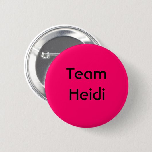 Team Heidi Ronde Button 5,7 Cm (Voorkant /achterkant)