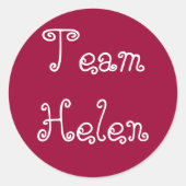 Team Helen sticker (Voorkant)