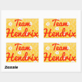Team Hendrix Rechthoekige Sticker (Vel)