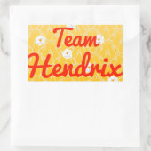 Team Hendrix Rechthoekige Sticker (Tas)