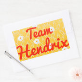 Team Hendrix Rechthoekige Sticker (Envelop)