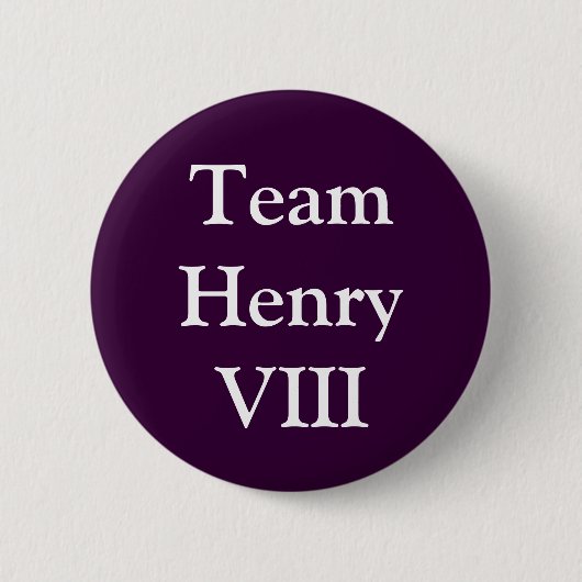 Team Henry VIII Ronde Button 5,7 Cm (Voorkant)