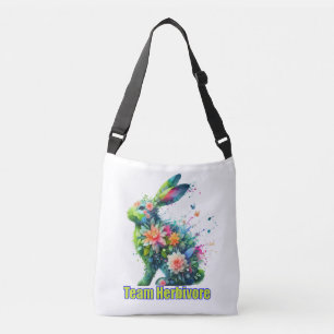 Team Herbivoor Vegan/Vegetarische Konijnentas Crossbody Tas