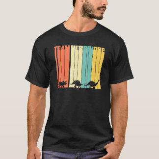 Team Herbivore Dinosaur T-shirt Vegan Vegetarian