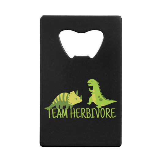 Team Herbivore Vegan Creditkaart Flessenopener (Voorkant)