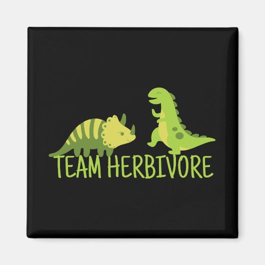 Team Herbivore Vegan Magneet (Voorkant)