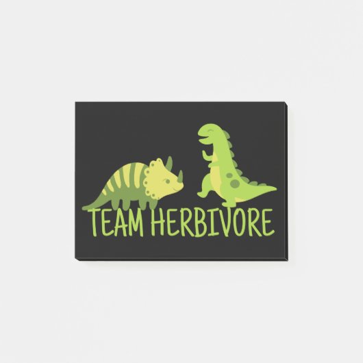 Team Herbivore Vegan Post-it® Notes (Voorkant)
