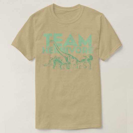 Team Herbivore Vegan Vegetarian 1336 T-shirt (Design voorkant)