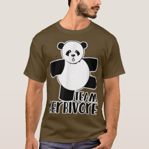 Team Herbivore vegan vegetarian t'panda beer t-shi T-shirt