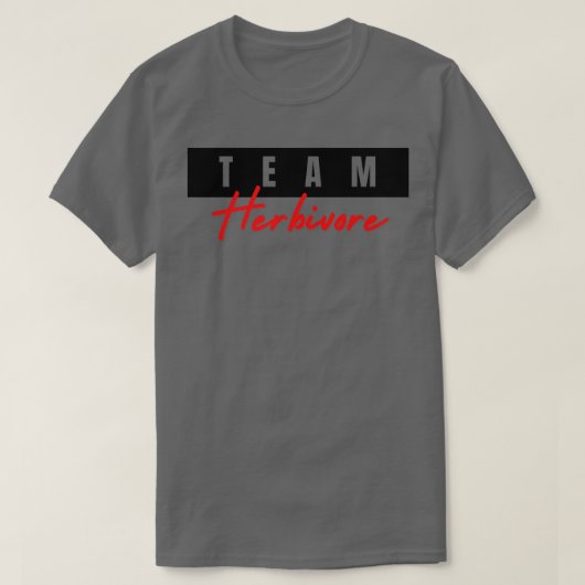 Team Herbivore Vegetarian Vegan Herbivore, Vegan T-shirt (Design voorkant)