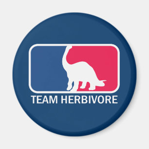 Team Herbivore Vegetarian Vegan Magneet