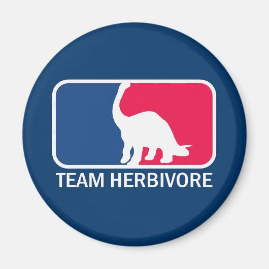 Team Herbivore Vegetarian Vegan Magneet (Voorkant)