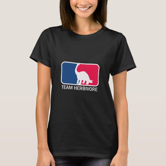 Team Herbivore Vegetarian Vegan T-shirt (Voorkant)