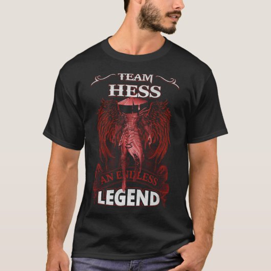 Team HESS - een eindeloze LEGEND T-shirt (Voorkant)