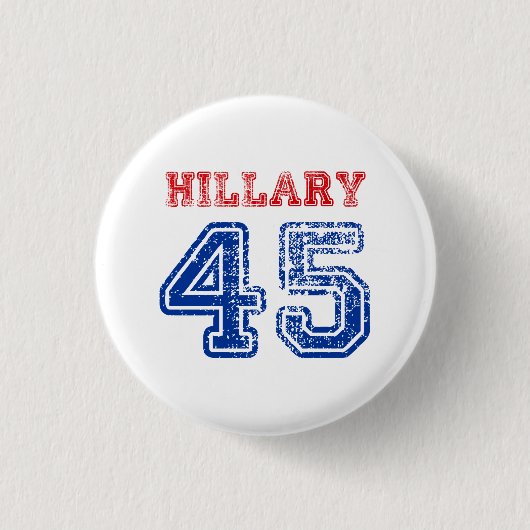 Team Hillary 45 Ronde Button 3,2 Cm (Voorkant)
