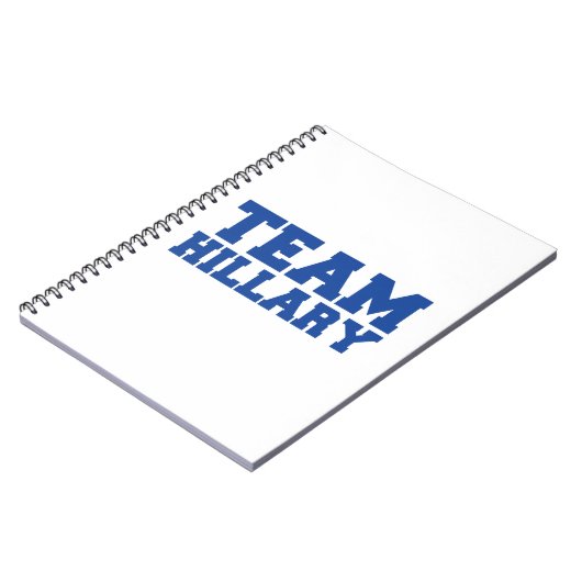 TEAM HILLARY CLINTON BLUE.png Notitieboek (Linkerzijde)